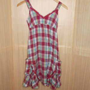 Delia's Plaid Midi Dress. Extra Small